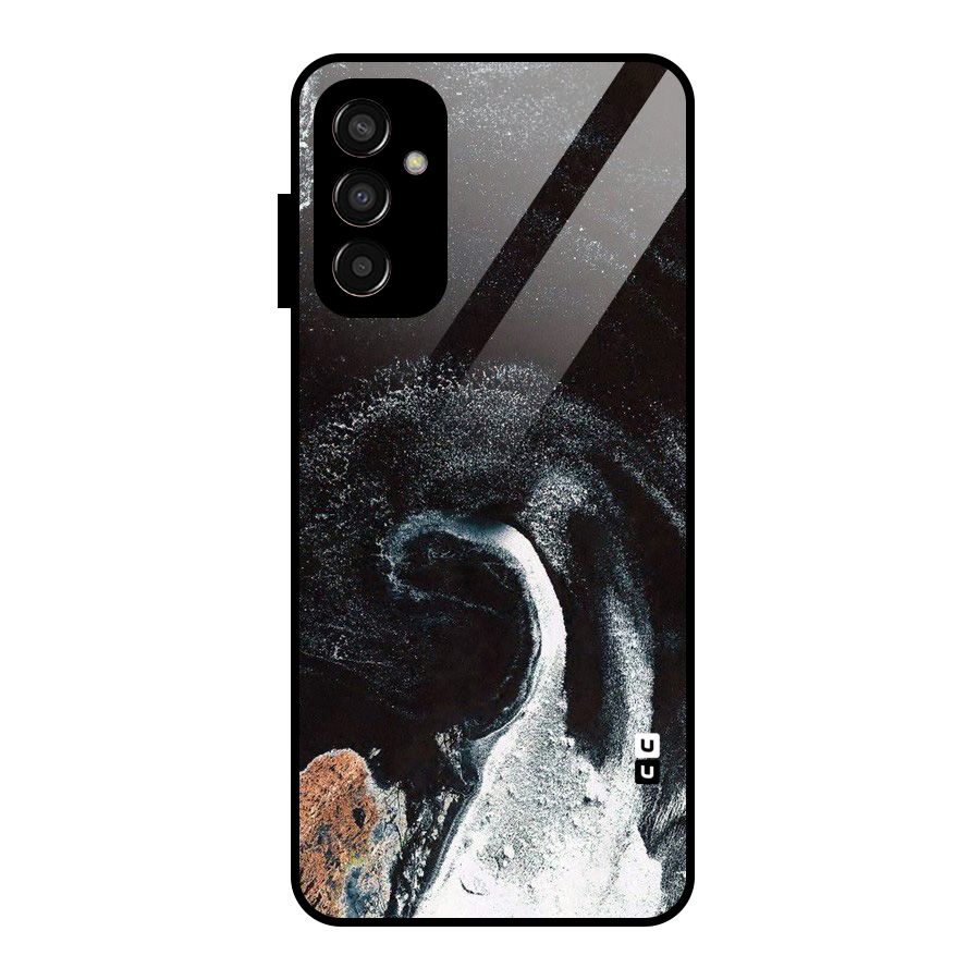 Sea Ice Space Art Glass Back Case for Galaxy F13