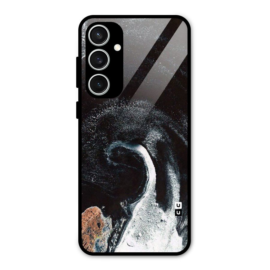 Sea Ice Space Art Glass Back Case for Galaxy S23 FE