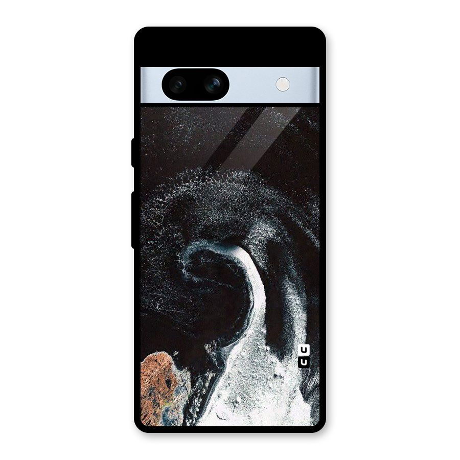 Sea Ice Space Art Glass Back Case for Google Pixel 7a