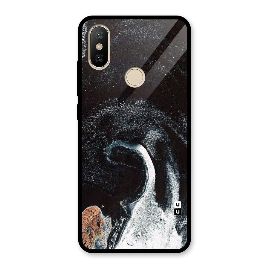 Sea Ice Space Art Glass Back Case for Redmi A2