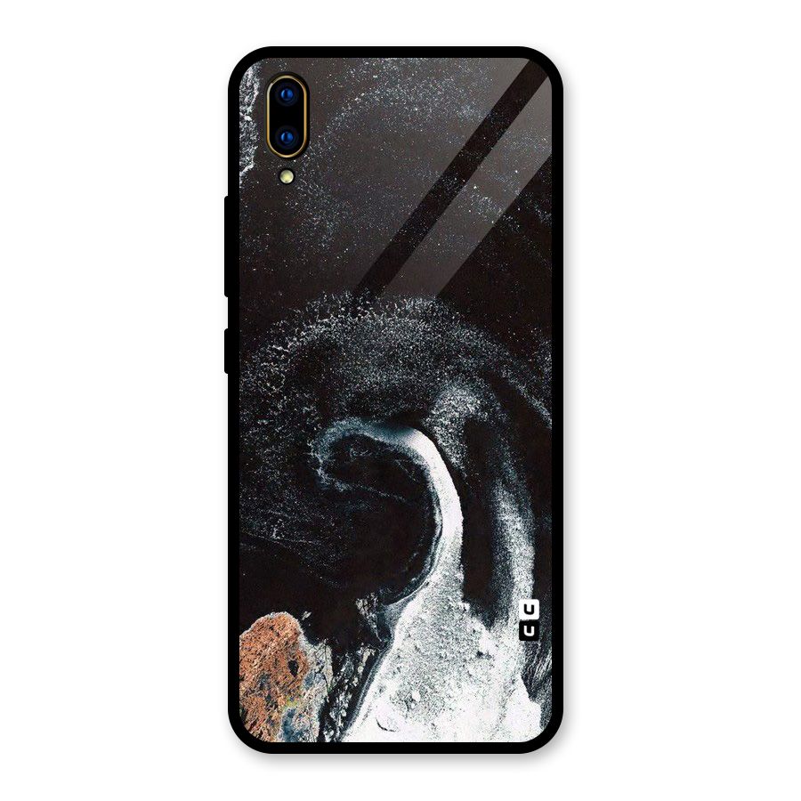 Sea Ice Space Art Glass Back Case for Vivo V11 Pro