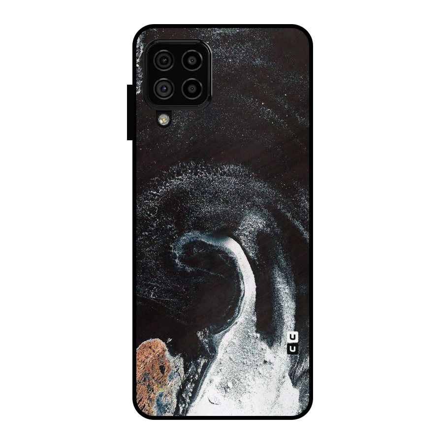 Sea Ice Space Art Metal Back Case for Galaxy A22 4G