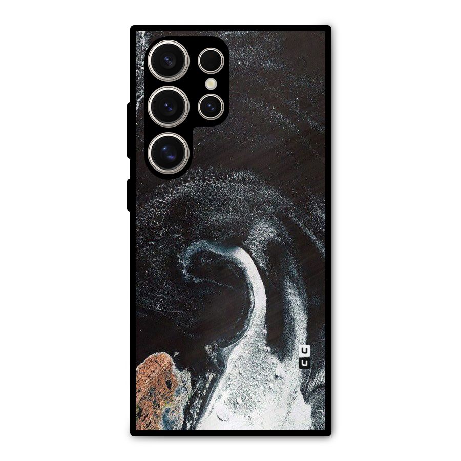 Sea Ice Space Art Metal Back Case for Galaxy S24 Ultra