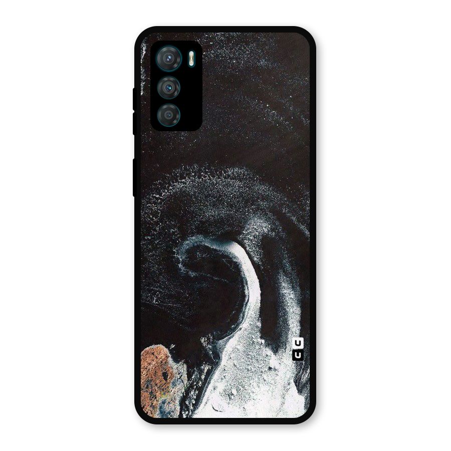 Sea Ice Space Art Metal Back Case for Moto G42