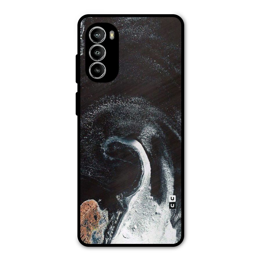 Sea Ice Space Art Metal Back Case for Moto G52