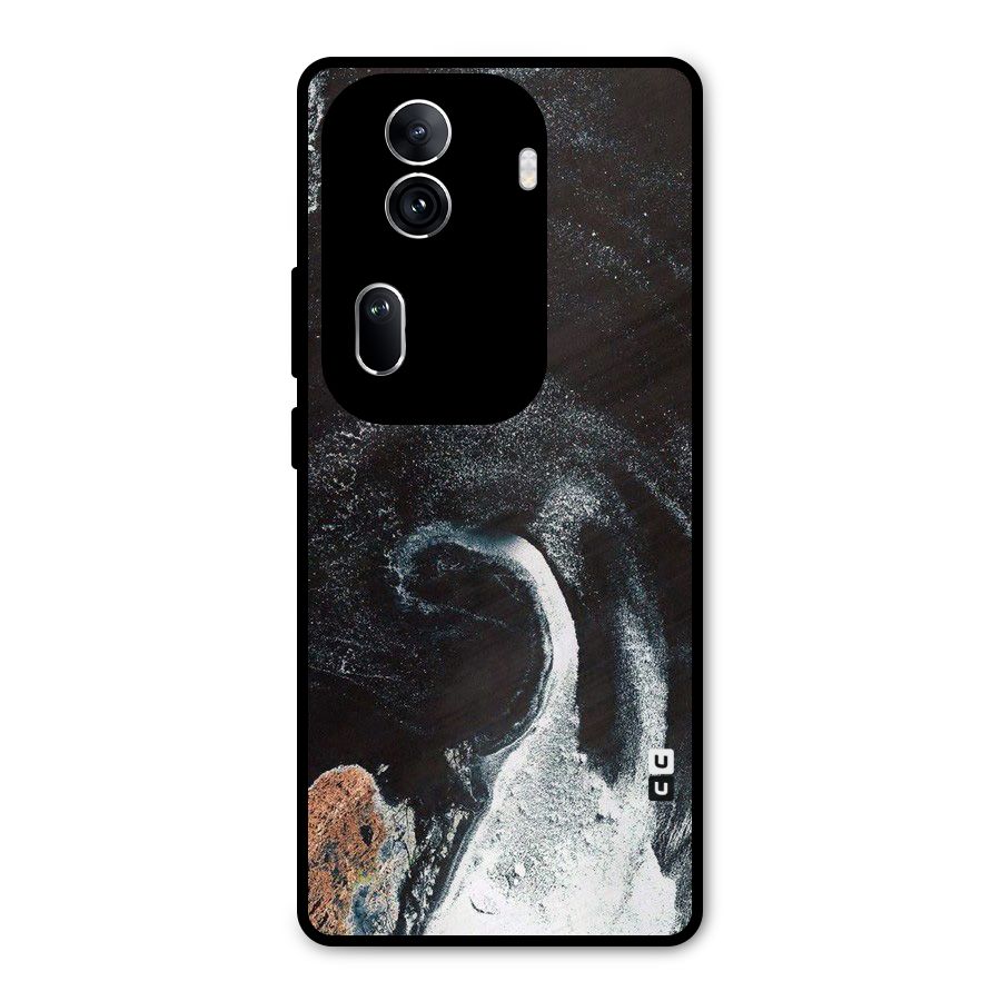 Sea Ice Space Art Metal Back Case for Oppo Reno11 Pro 5G