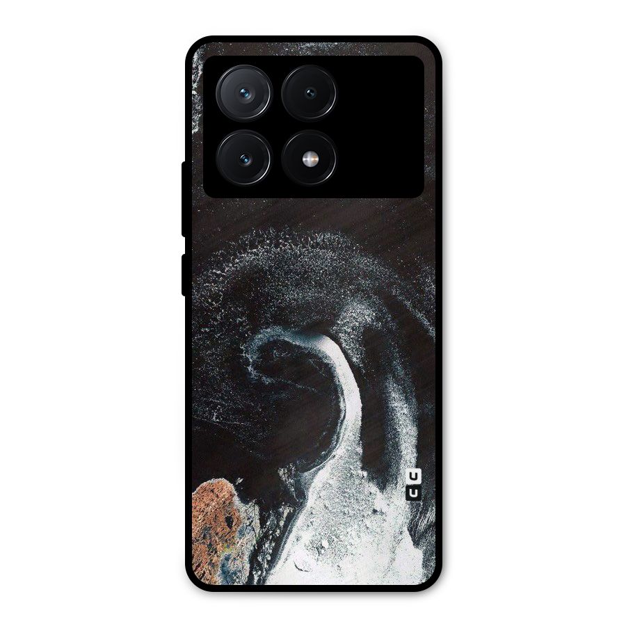 Sea Ice Space Art Metal Back Case for Poco X6 Pro