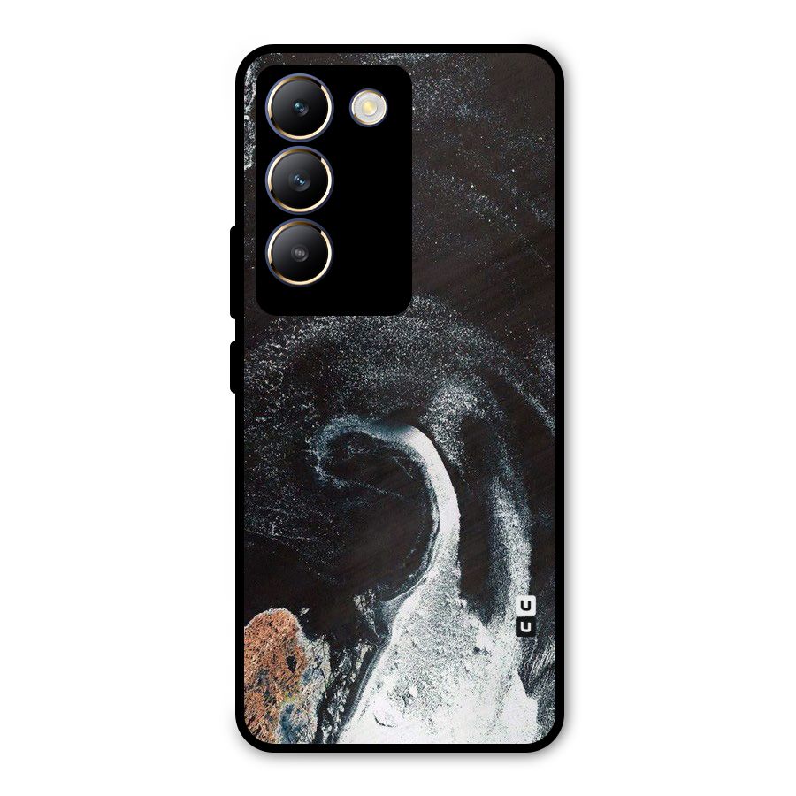 Sea Ice Space Art Metal Back Case for Vivo T3 5G