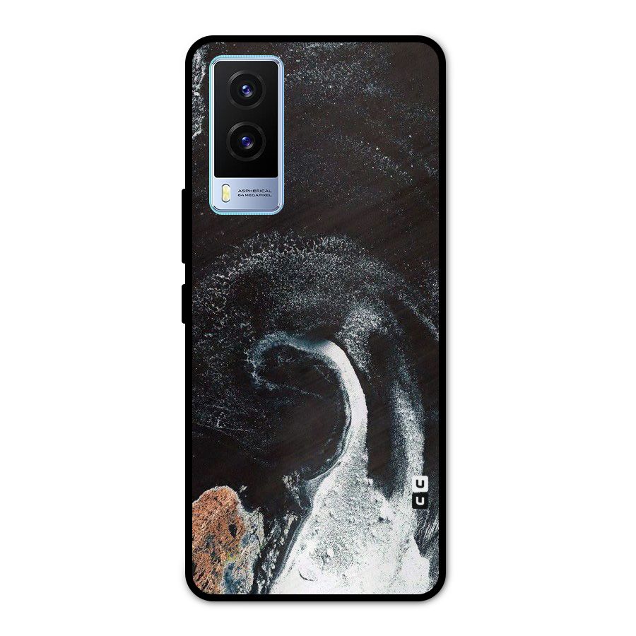 Sea Ice Space Art Metal Back Case for Vivo V21e 5G
