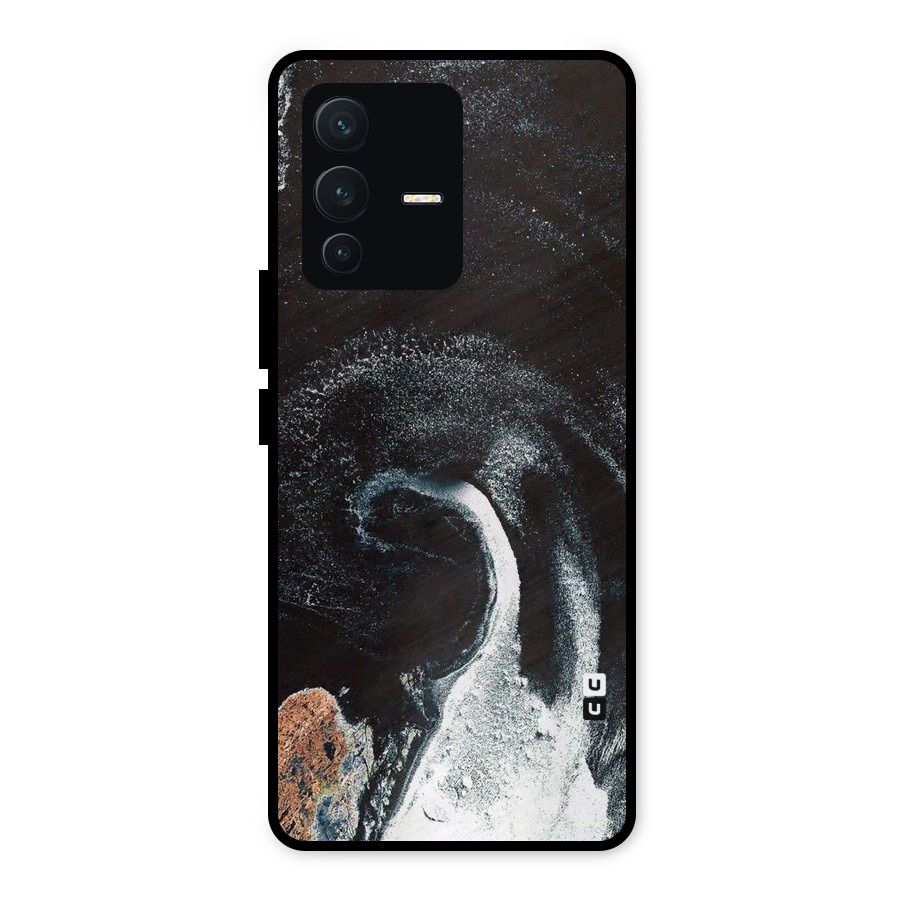 Sea Ice Space Art Metal Back Case for Vivo V23 5G