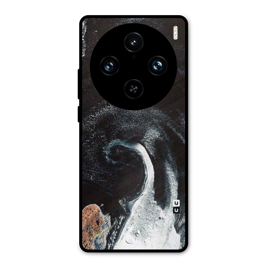 Sea Ice Space Art Metal Back Case for Vivo X100 Pro