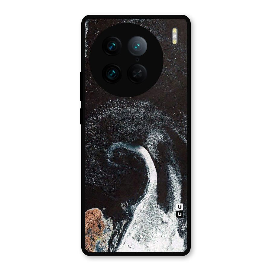 Sea Ice Space Art Metal Back Case for Vivo X90 Pro
