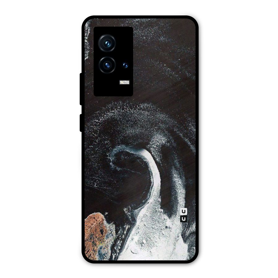 Sea Ice Space Art Metal Back Case for iQOO 9 5G