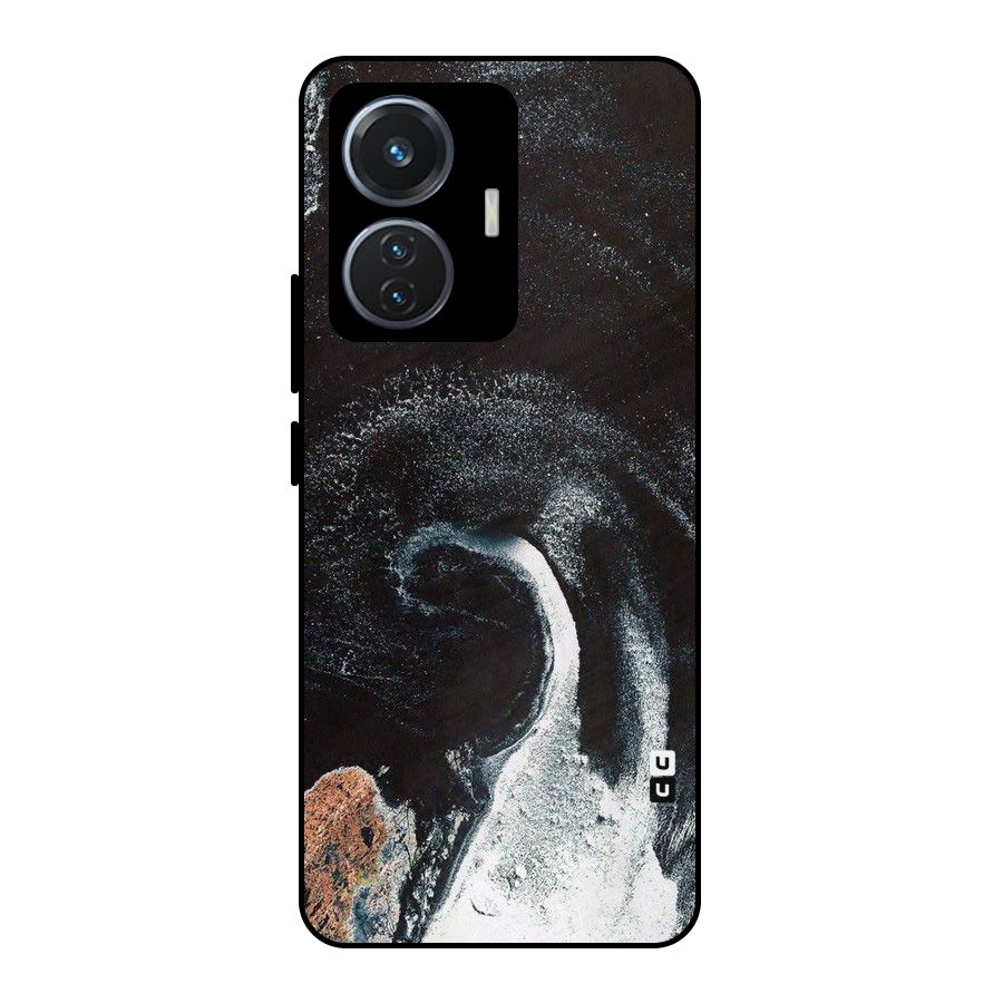 Sea Ice Space Art Metal Back Case for iQOO Z6 44W