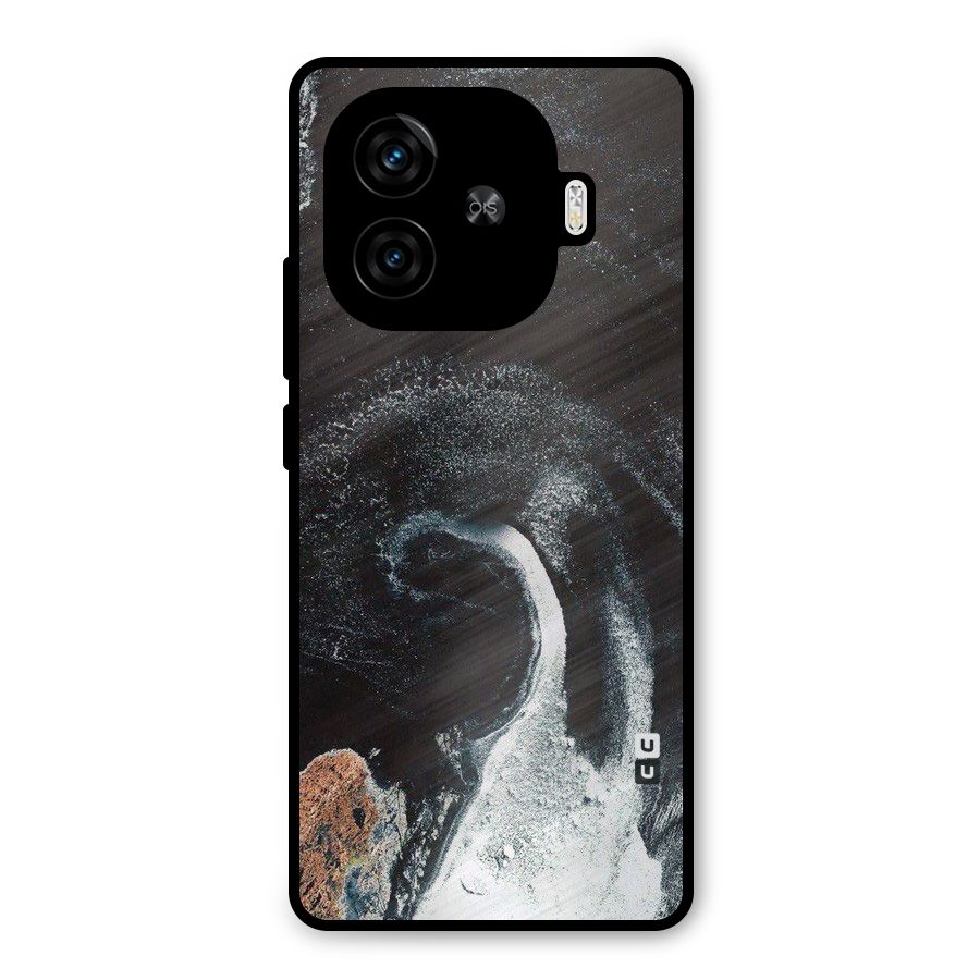 Sea Ice Space Art Metal Back Case for iQOO Z9 Turbo