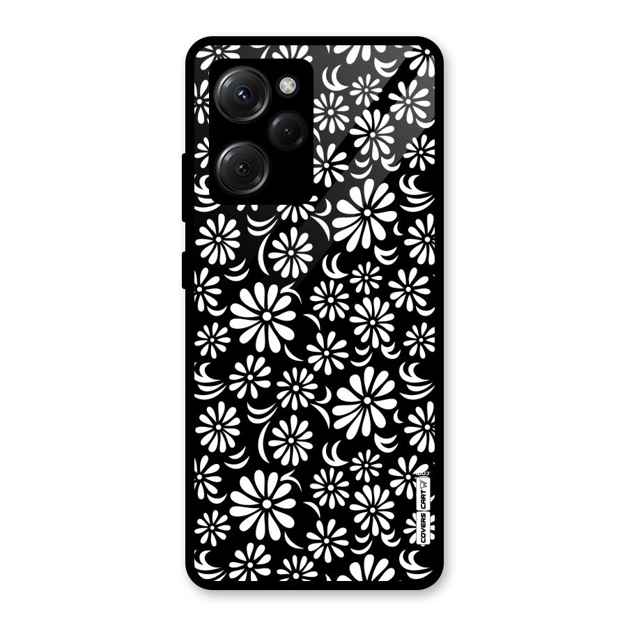 Sea Shell Abstract Art Glass Back Case for Poco X5 Pro