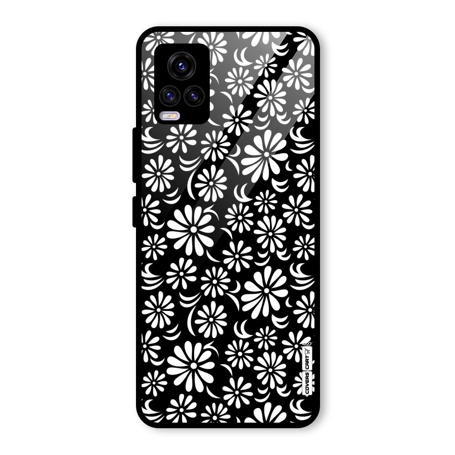 Sea Shell Abstract Art Glass Back Case for Vivo V20 2021