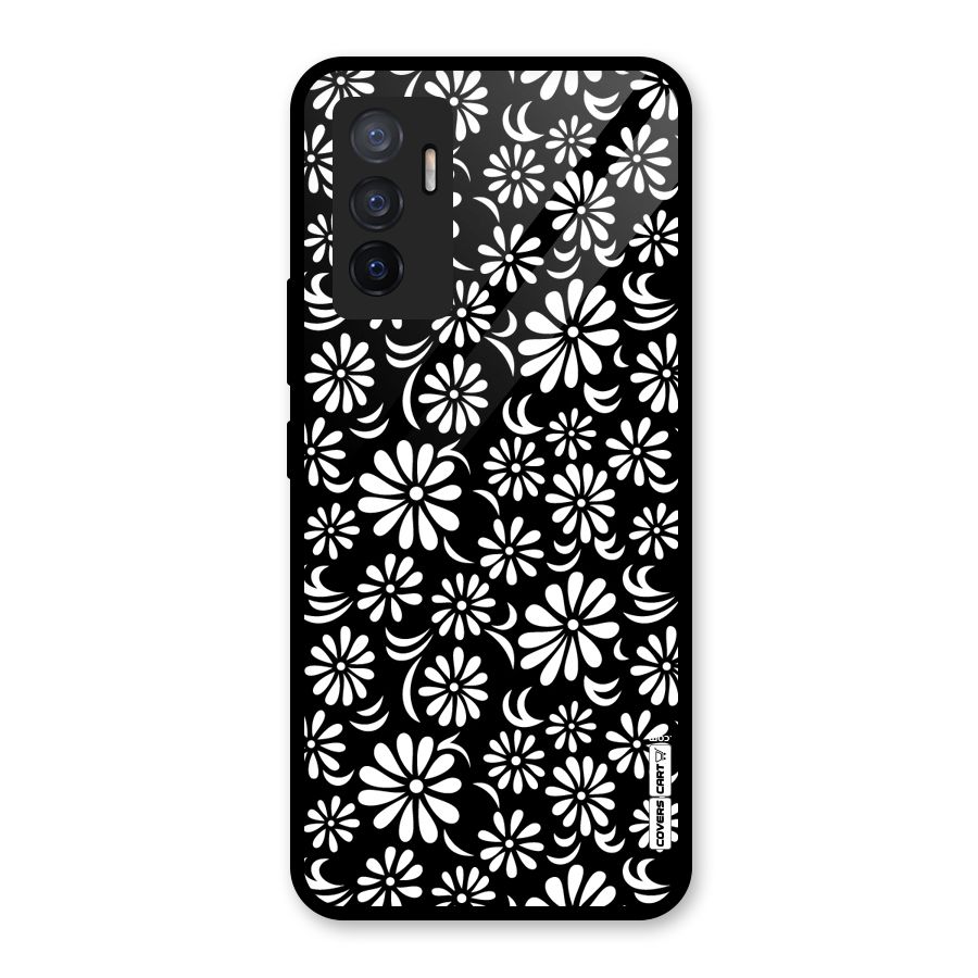 Sea Shell Abstract Art Glass Back Case for Vivo V23e