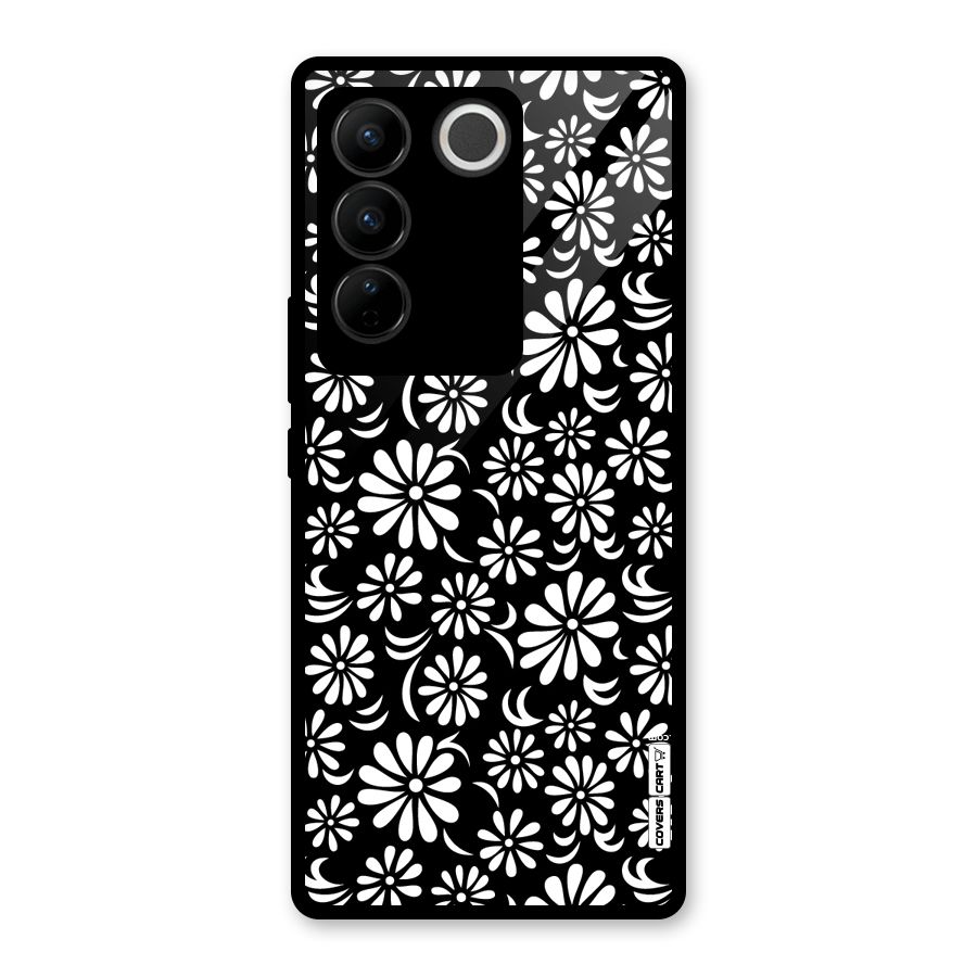 Sea Shell Abstract Art Glass Back Case for Vivo V27