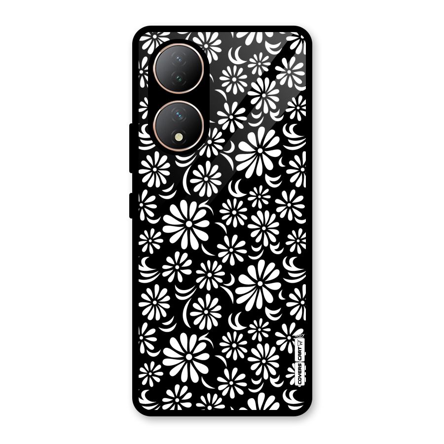 Sea Shell Abstract Art Glass Back Case for Vivo Y100A