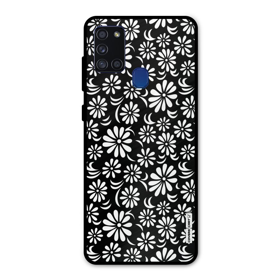 Sea Shell Abstract Art Metal Back Case for Galaxy A21s