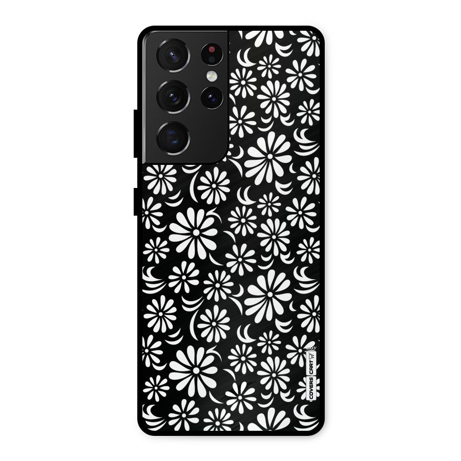 Sea Shell Abstract Art Metal Back Case for Galaxy S21 Ultra 5G