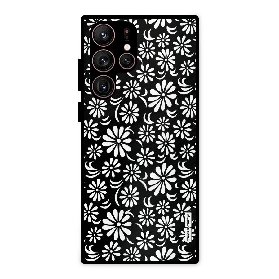 Sea Shell Abstract Art Metal Back Case for Galaxy S22 Ultra 5G