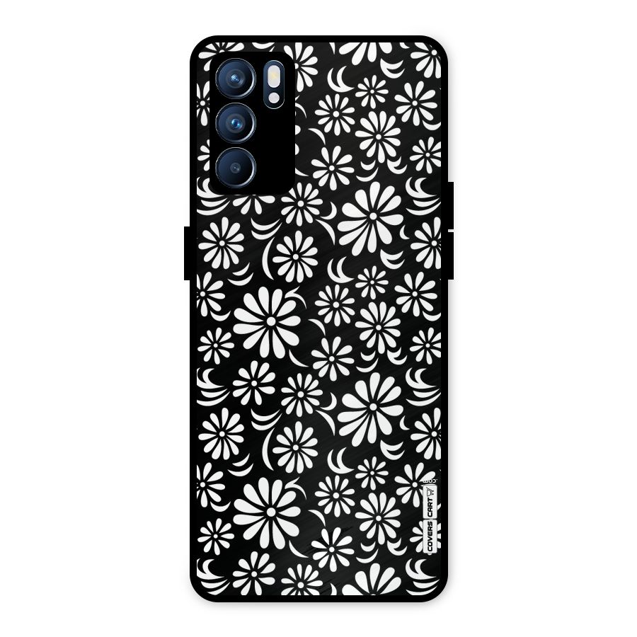 Sea Shell Abstract Art Metal Back Case for Oppo Reno6 5G