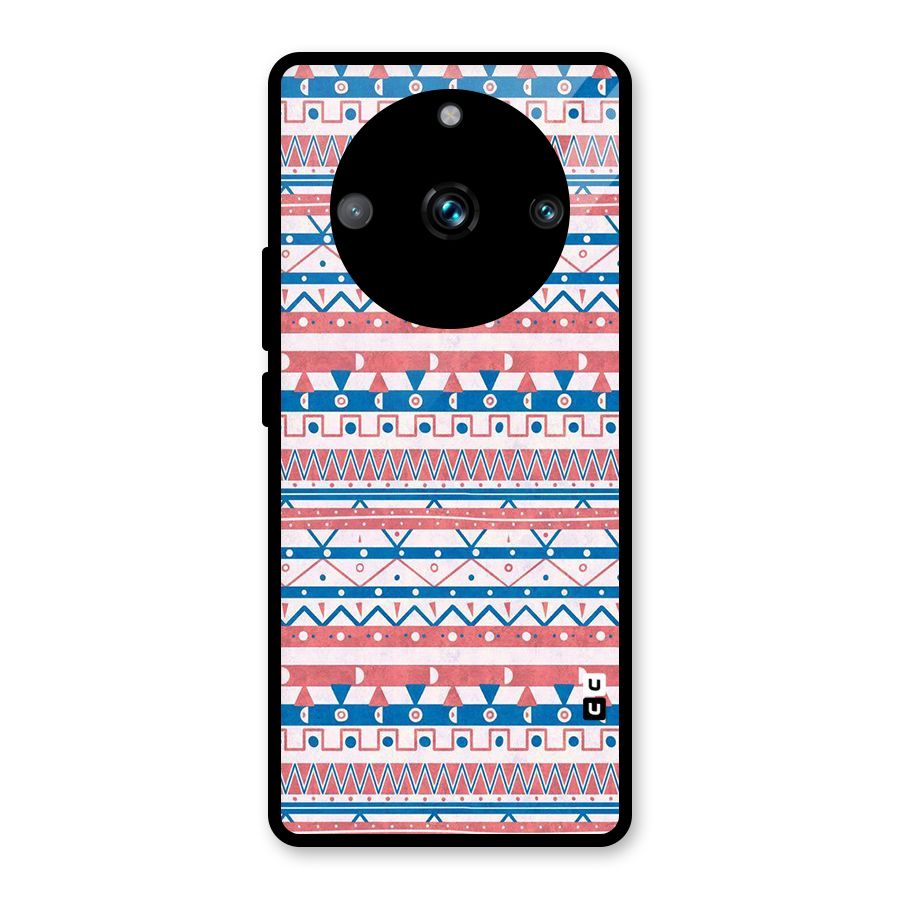 Seamless Ethnic Pattern Glass Back Case for Realme Narzo 60 Pro
