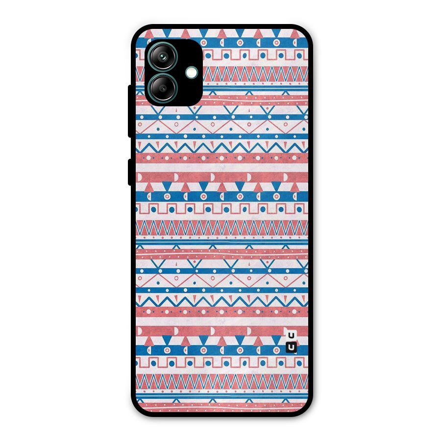 Seamless Ethnic Pattern Metal Back Case for Galaxy A04