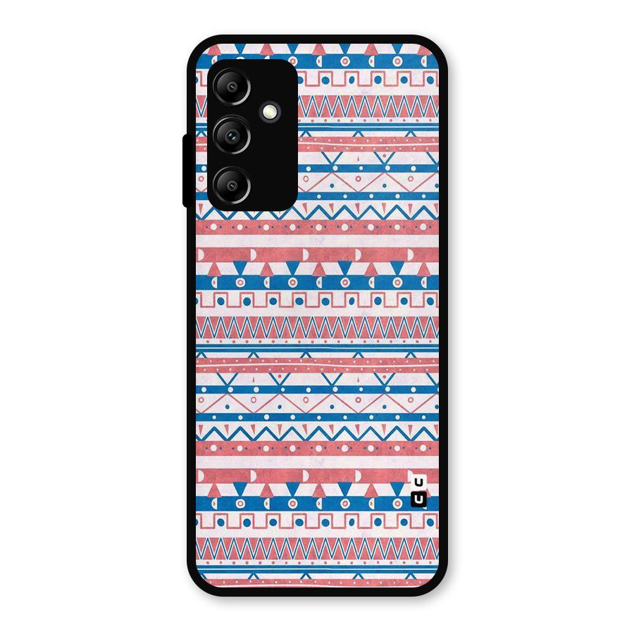 Seamless Ethnic Pattern Metal Back Case for Galaxy A14 5G