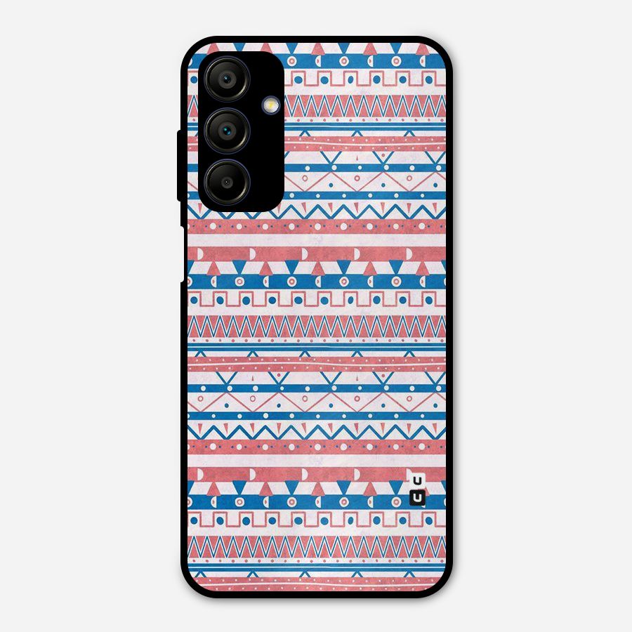 Seamless Ethnic Pattern Metal Back Case for Galaxy A15 5G