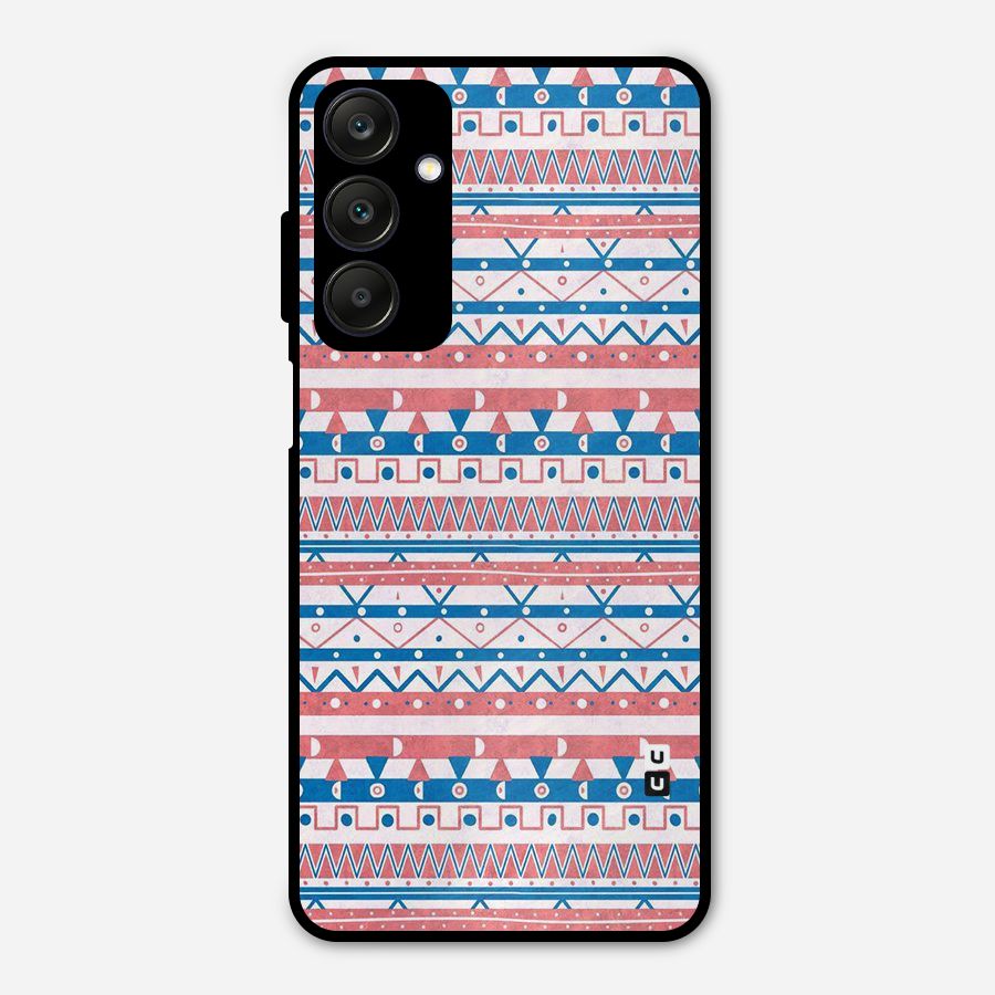 Seamless Ethnic Pattern Metal Back Case for Galaxy A25 5G