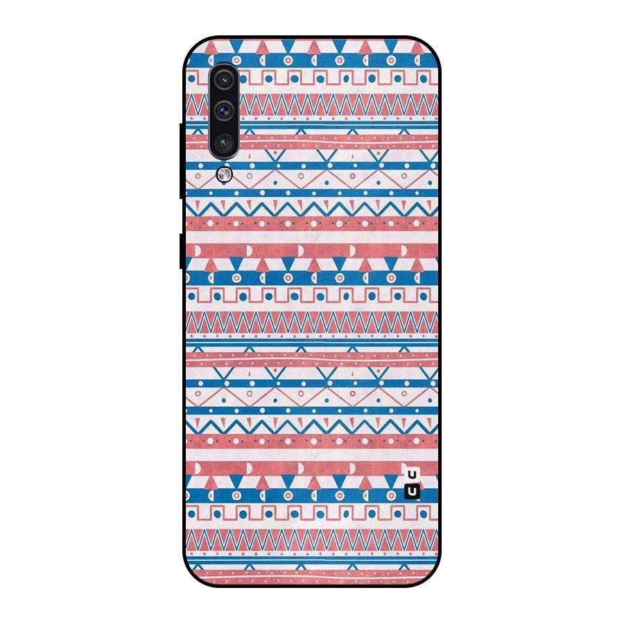Seamless Ethnic Pattern Metal Back Case for Galaxy A30s