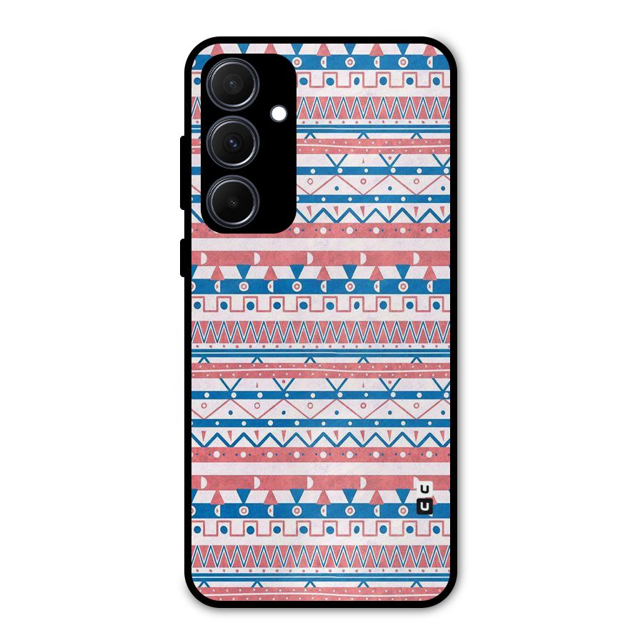 Seamless Ethnic Pattern Metal Back Case for Galaxy A35