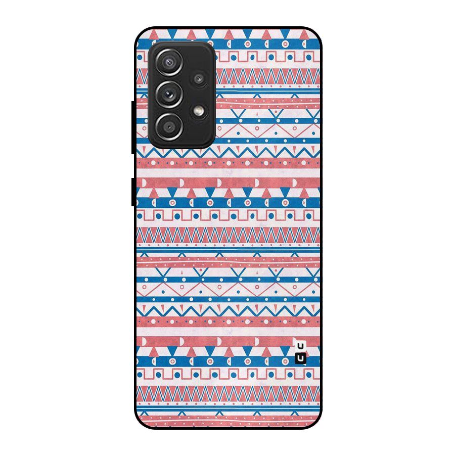 Seamless Ethnic Pattern Metal Back Case for Galaxy A52s 5G
