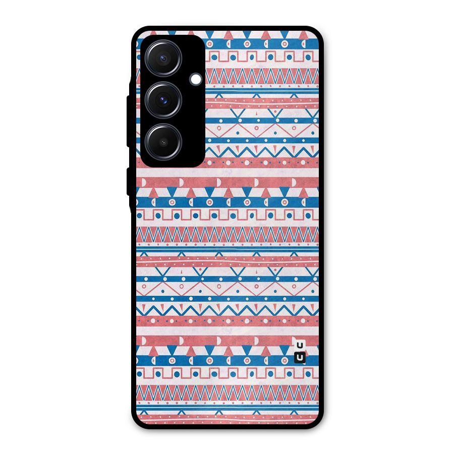 Seamless Ethnic Pattern Metal Back Case for Galaxy A55