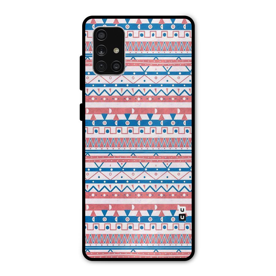 Seamless Ethnic Pattern Metal Back Case for Galaxy A71