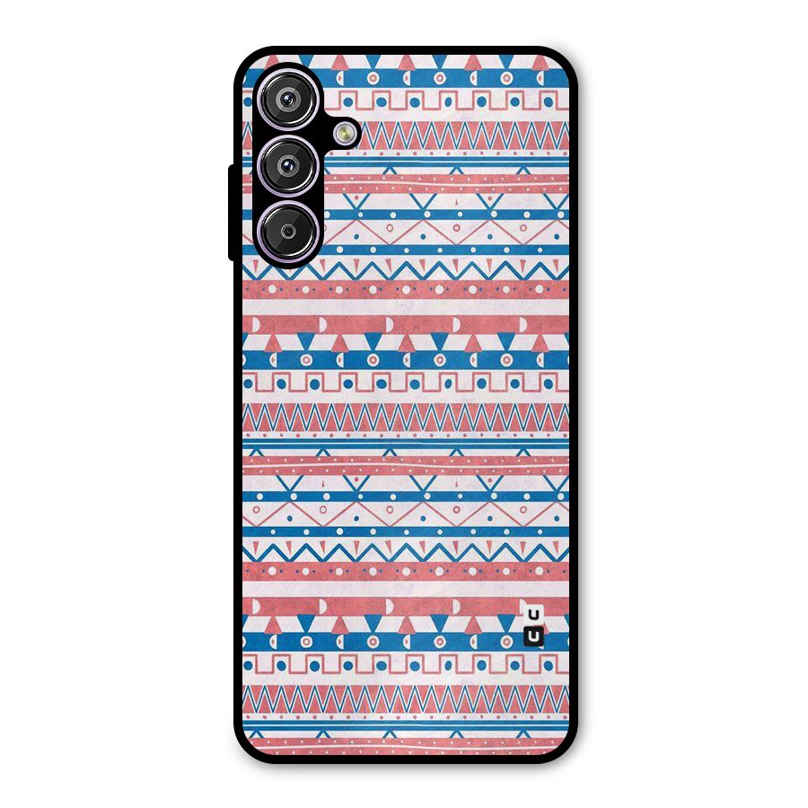 Seamless Ethnic Pattern Metal Back Case for Galaxy M15