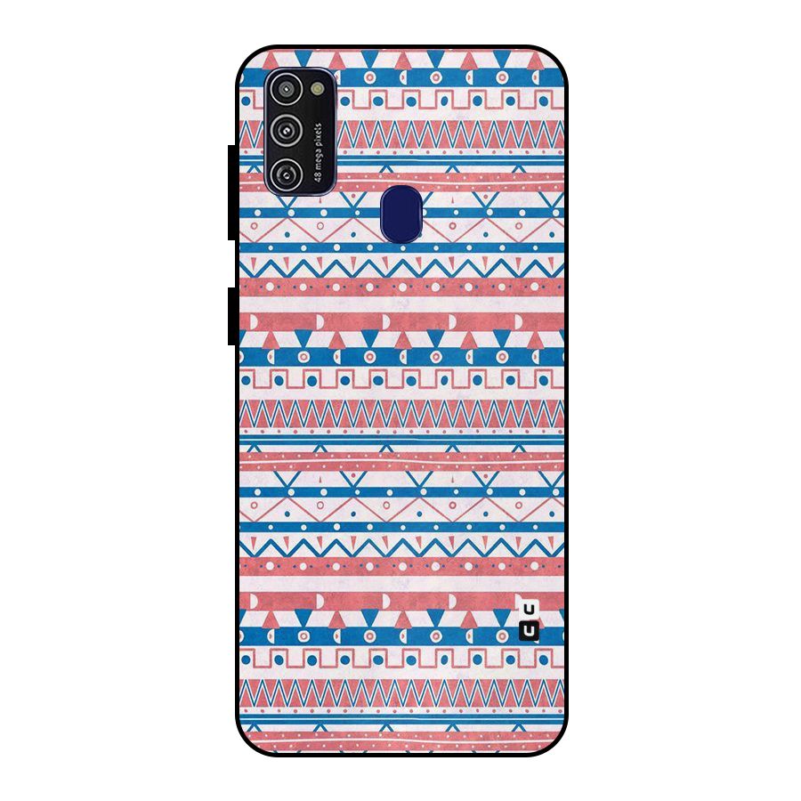 Seamless Ethnic Pattern Metal Back Case for Galaxy M21