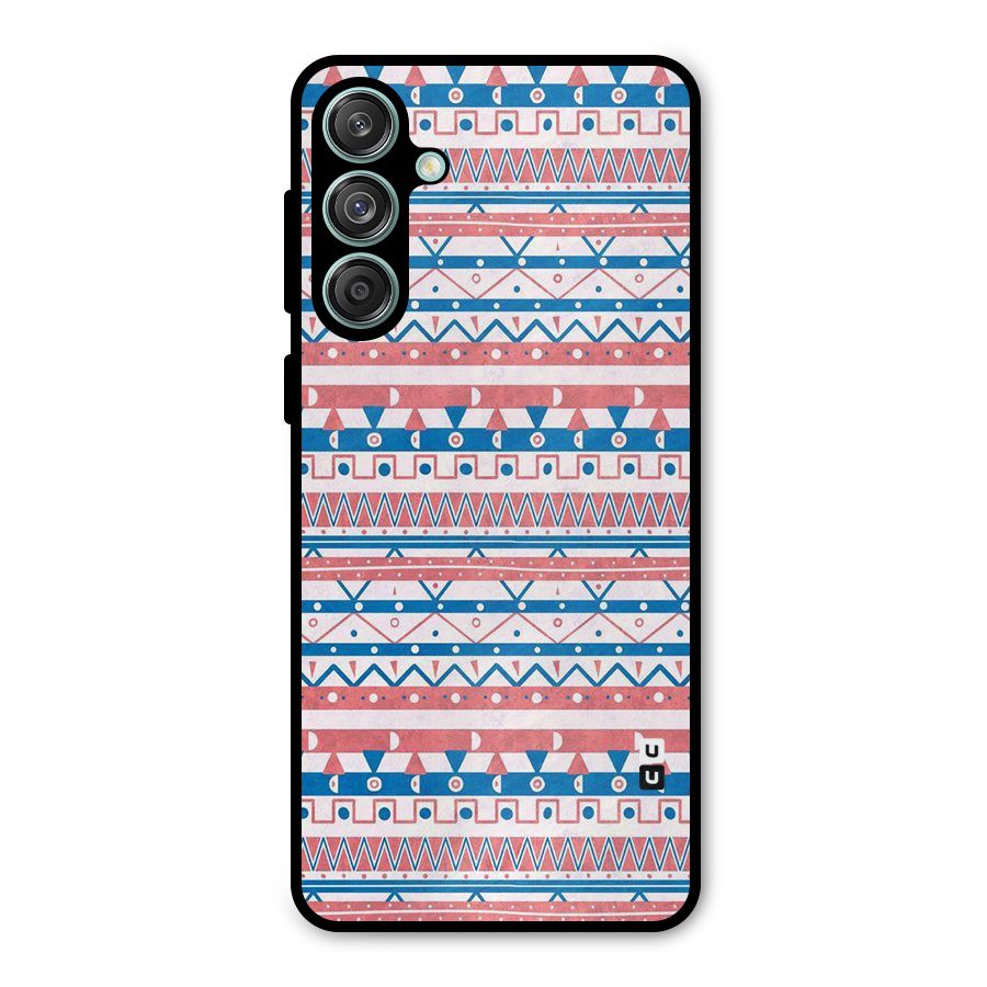 Seamless Ethnic Pattern Metal Back Case for Galaxy M55 5G