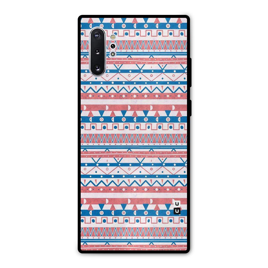Seamless Ethnic Pattern Metal Back Case for Galaxy Note 10 Plus