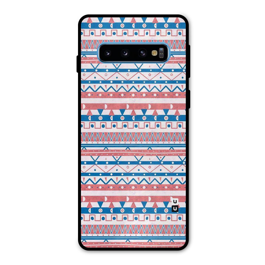 Seamless Ethnic Pattern Metal Back Case for Galaxy S10