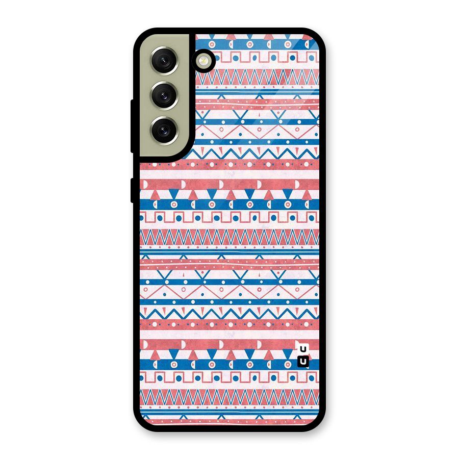 Seamless Ethnic Pattern Metal Back Case for Galaxy S21 FE 5G (2023)