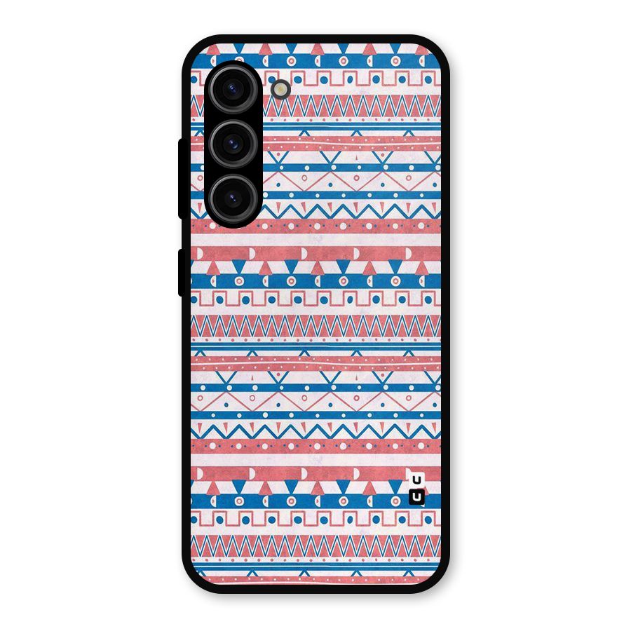 Seamless Ethnic Pattern Metal Back Case for Galaxy S23