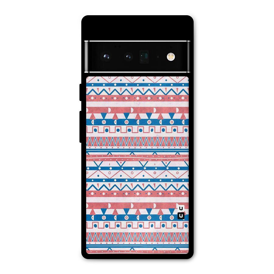 Seamless Ethnic Pattern Metal Back Case for Google Pixel 6 Pro
