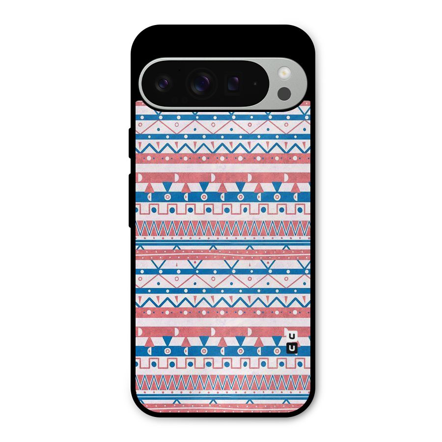 Seamless Ethnic Pattern Metal Back Case for Google Pixel 9 Pro XL