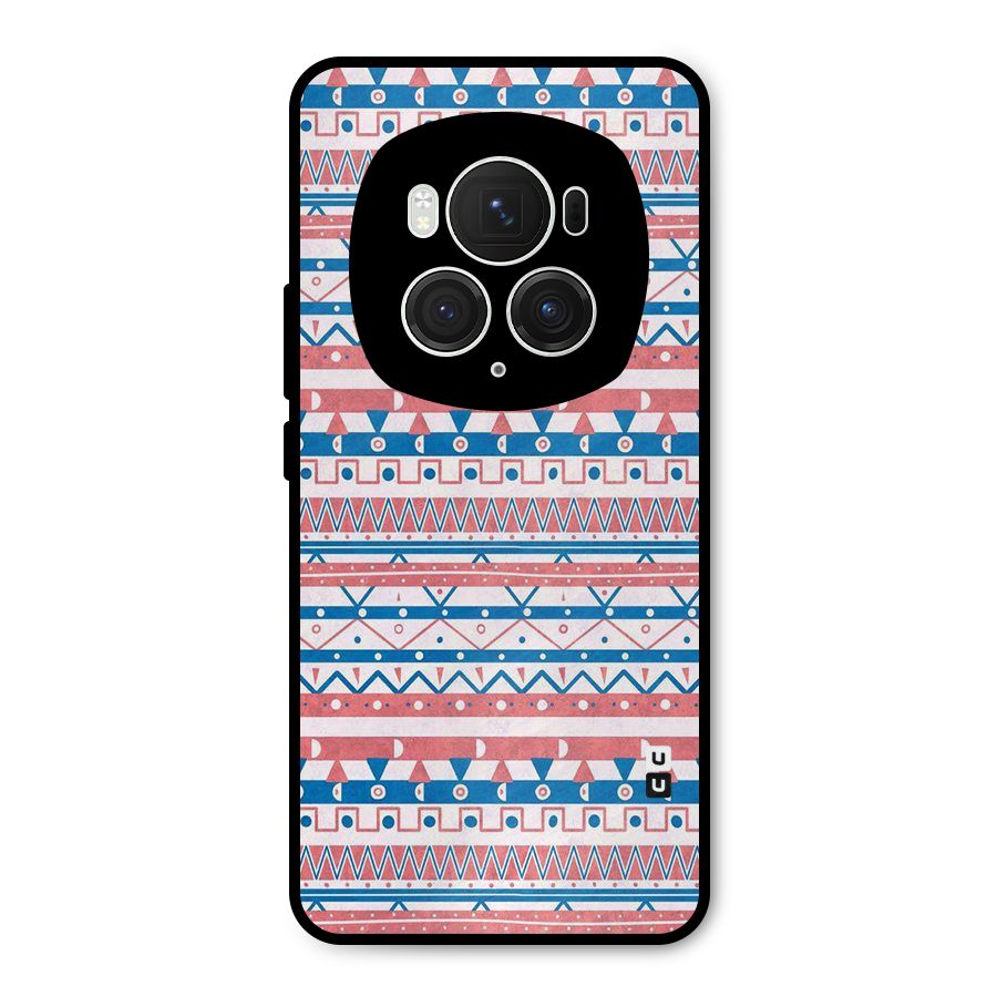 Seamless Ethnic Pattern Metal Back Case for Honor Magic6 Pro