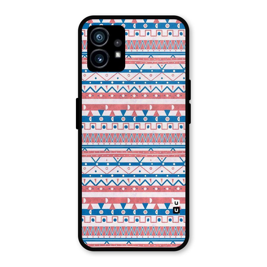 Seamless Ethnic Pattern Metal Back Case for Nothing Phone 1