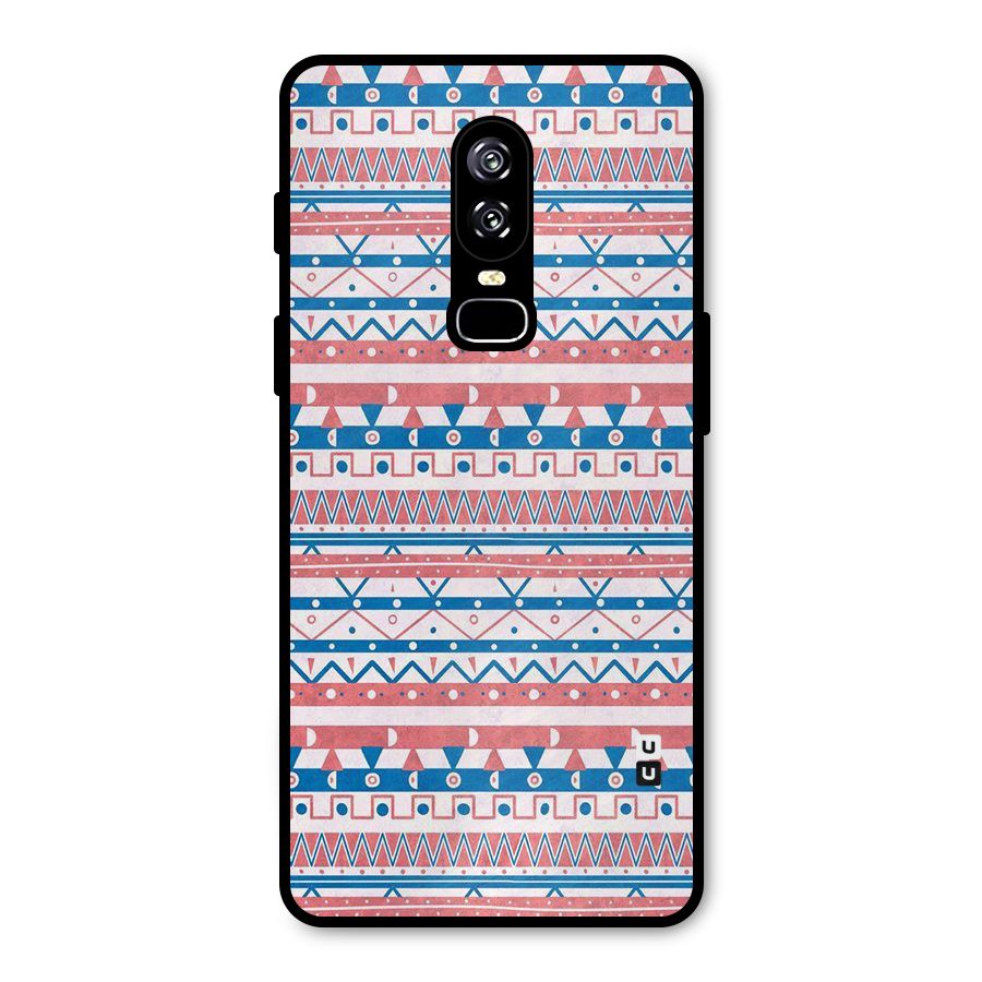 Seamless Ethnic Pattern Metal Back Case for OnePlus 6